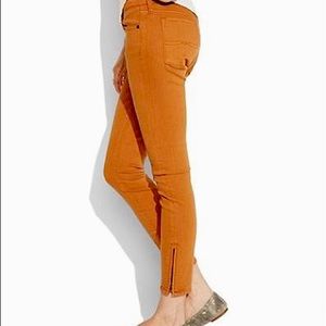 Lucky Brand Charlie Super Skinny Orange Jeans